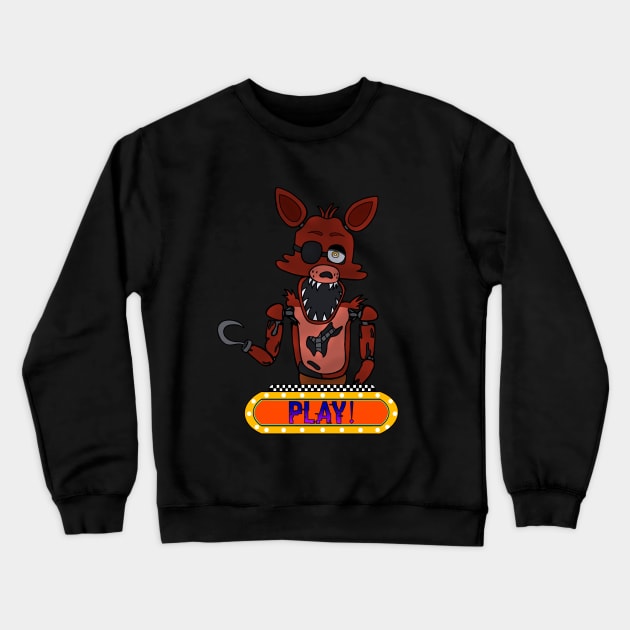 Fnaf Foxy Pirate Crewneck Sweatshirt by MortuusArts